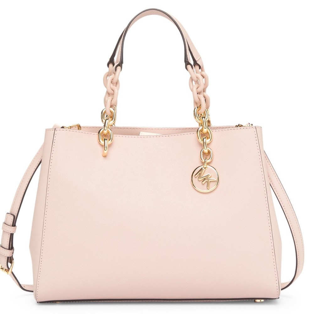 NWT Michael Kors Cynthia Medium Leather Satchel